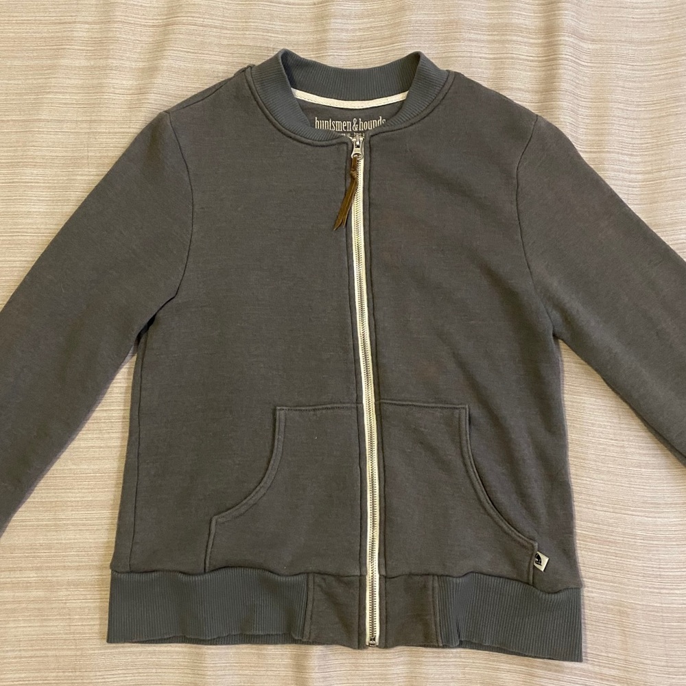 huntsmen&hounds bomber style zip up